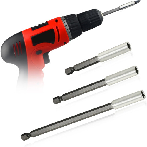 Extended Reach Magnetic Drill Bit Holder, Quick Release Mechanism For Power Tools Ensures Versatile Usage And Increased Efficiency (150mm) 1
