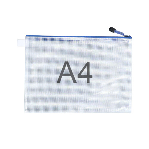 A4 Plastikhüllen mit Zipverschluss 12er-Pack White 1