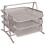 3Tier Letter Tray  Silver 1