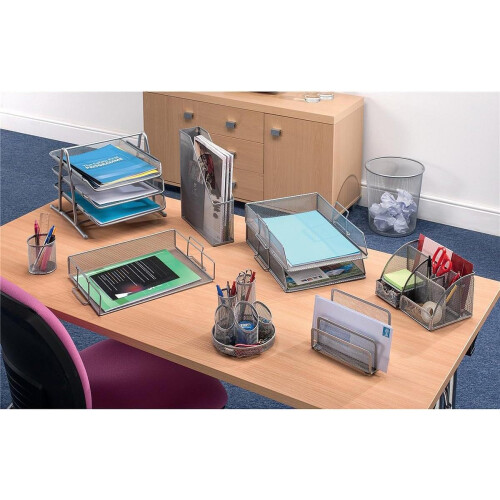 3Tier Letter Tray  Silver 1