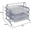 3Tier Letter Tray  Silver 4