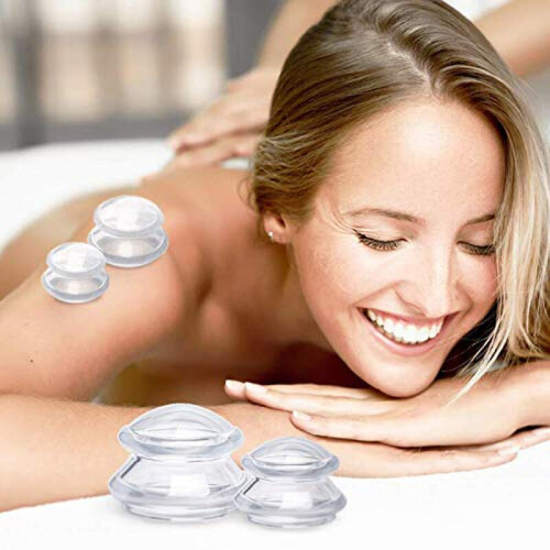 Cupping for full body massage 4-pack (L-XS) White 2
