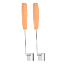 Quick Corn Removal Tool With Comfortable Wood Handle Nonrust