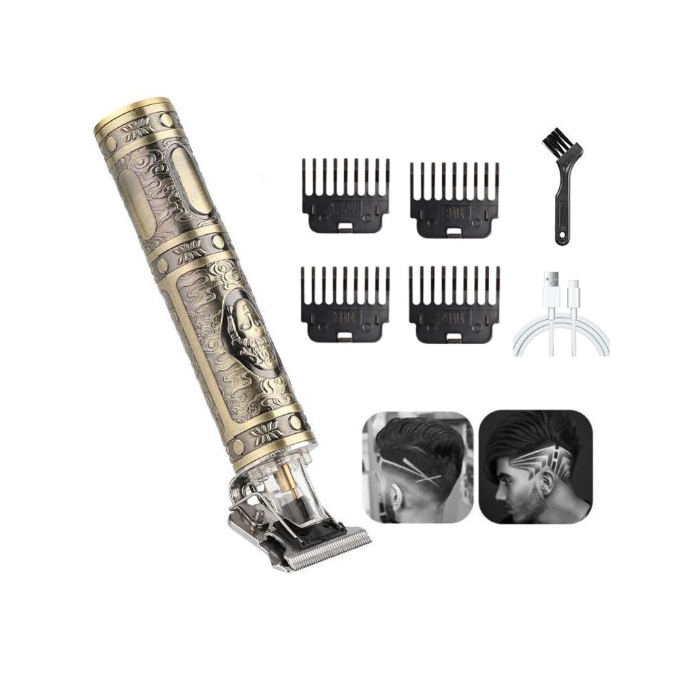Inf Gold Hair Clipper With Accessories Rechargeable