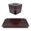 Octagonal Plastic Ice Bucket &Drip Tray Brown 2