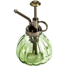 Dekorativ vanningssprayflaske, multifunksjonell glassplantesprayflaske, 6,3 tommer høy med vintage-stil og lang dysedesign