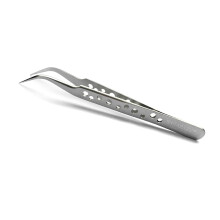 Professional Eyelash Tweezers Set Stainless Steel Precision Lash Applicator with MultiAngle Tips Silver02