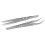 Professional Eyelash Tweezers Set Stainless Steel Precision Lash Applicator with MultiAngle Tips Silver02 2