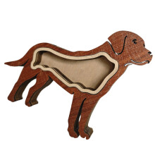 Wood Pet Memorial Box Personalizing Pet Furs Storage-dog style