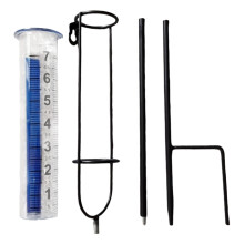 Adjustable Height Rain Gauge Outdoor Weather Monitor for Garden Yard Lawn Farm