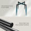 AINPECCA 4PCS Velvet Dining Chairs Metal Legs Blue 3