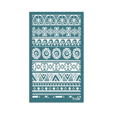 Screen printing stencil, geometric transfer mesh stencils, reusable, selfadhesive, screen printing, scrapbooking, jewelry SY046