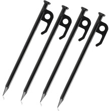 Robuste Stahl-Zeltnägel für ambitionierte Abenteurer, rostfreie Metall-Zeltnägel, leicht und tragbar für Rucksacktouren, scharfe Unterkanten für