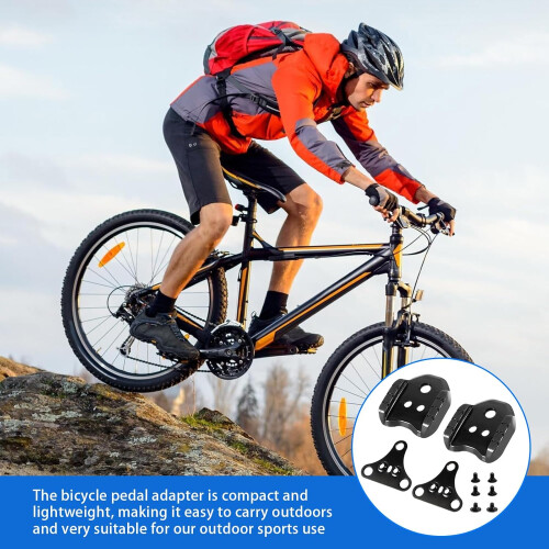 Road Bike Shoe Cleat Adapter, 3 Hole Cleat Adaptor, Conversion Kit 2