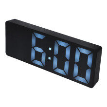 Digital Alarm Clock with Large LED Display, Mirror Surface, Multiple Alarms for Bedroom and Home Decor