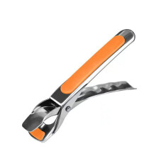 Pinces Anti-brûlure en Silicone, résistantes à la-couleur orange