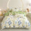 Collection de literie en coton-Impression de plantes vertes 7