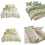 Collection de literie en coton-Impression de plantes vertes 2