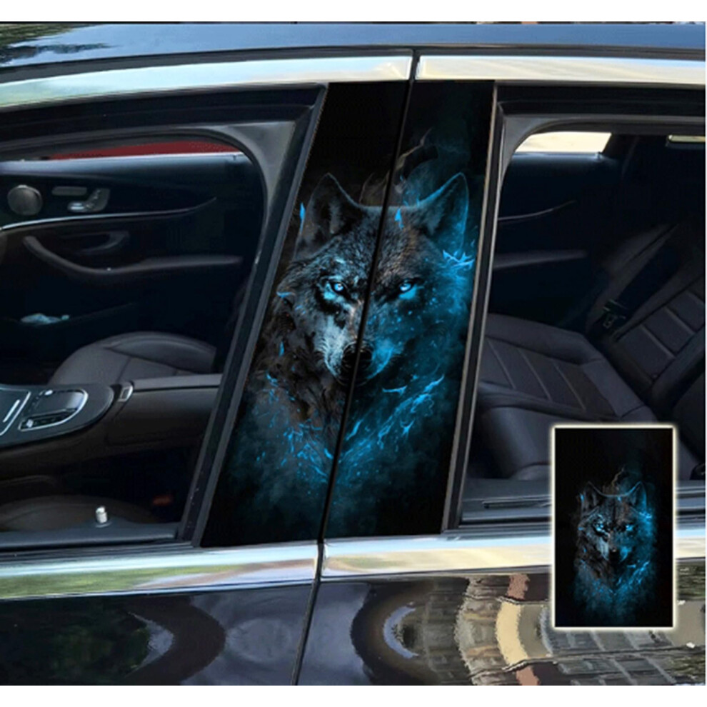 Car B Pillar Sticker Waterproof Vinyl Decal Scratch Cover For Suv Truck Auto 19.6In 9119770635259