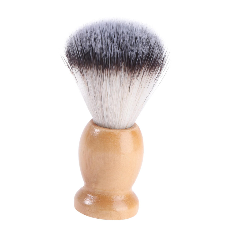 Beard Brush for Men Boar Bristle and Nylon Gentle Skin Massage Wet Dry Grooming Wooden Handle