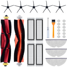 Set di accessori per robot aspirapolvere Xiaomi Roborock S5 Max S6 Max S6 Pure S6 MaxV S4 S5 S6 S50 S55 S60 S65 E4 E20 E25 E35, 2 spazzole p