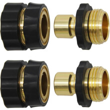 Conectores rápidos para mangueira de jardim em latão maciço de alta resistência, encaixe universal para mangueiras de jardim, dispositivos de