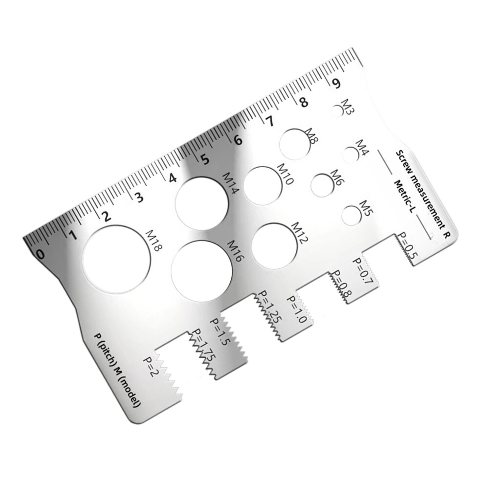 Professional Thread Gauge Calipers Measurement Checker Tool For 7696001104095