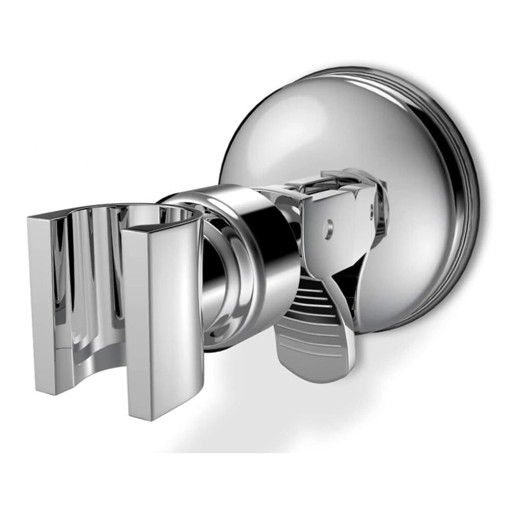 Durable Shower Head Support, Abs Plastic Material Constructed Bracket With Vacuum Adsorption Principle, 360 Degrees Rotating Universal Wall Mounted Ho 9466005992312
