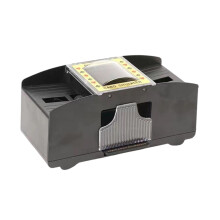 Barajador eléctrico de cartas UNO para viajes, barajador de cartas con función de mezcla rápida, juguete interactivo para aficionados a las