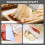 Dough Cutter with Wooden Handle  Large Stainless Steel Dough Scraper for Baking 5