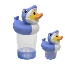 Solar Pool Chlorine Floater DuckShark Tablet Floater With Night Light LargeCapacity Chlorinator Dispenser For Spa Tub
