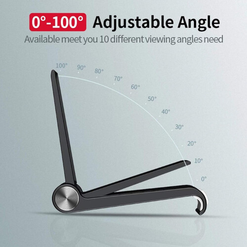 Support de téléphone de bureau réglable multi-angles, support pliable pour téléphone portable, support léger et portable pour tablette, 2