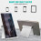 Support de téléphone de bureau réglable multi-angles, support pliable pour téléphone portable, support léger et portable pour tablette, 2
