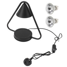 Scaldacandele senza fiamma, lampada elettrica dimmerabile per sciogliere la cera con potenza luminosa regolabile, scaldacandele profumato sicuro per