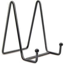 Solution artistique pour assiettes décoratives, chevalet en fer forgé avec une touche d'élégance, construction stable pour cadre photo, polyvalent
