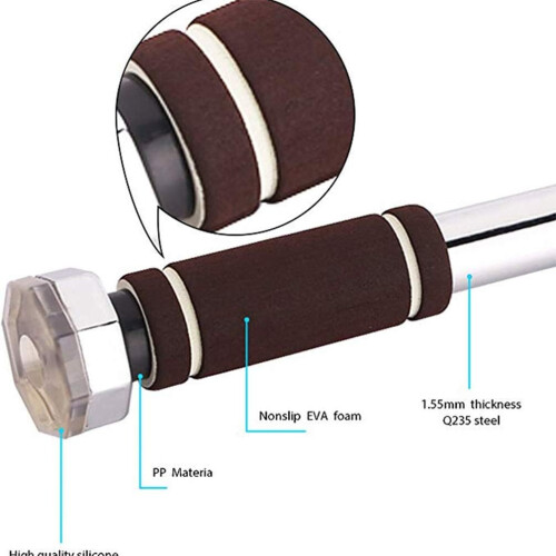 Horizontal Bar  Punching Door Frame Wall Pull Up Fitness Strength Training 80130cm 2