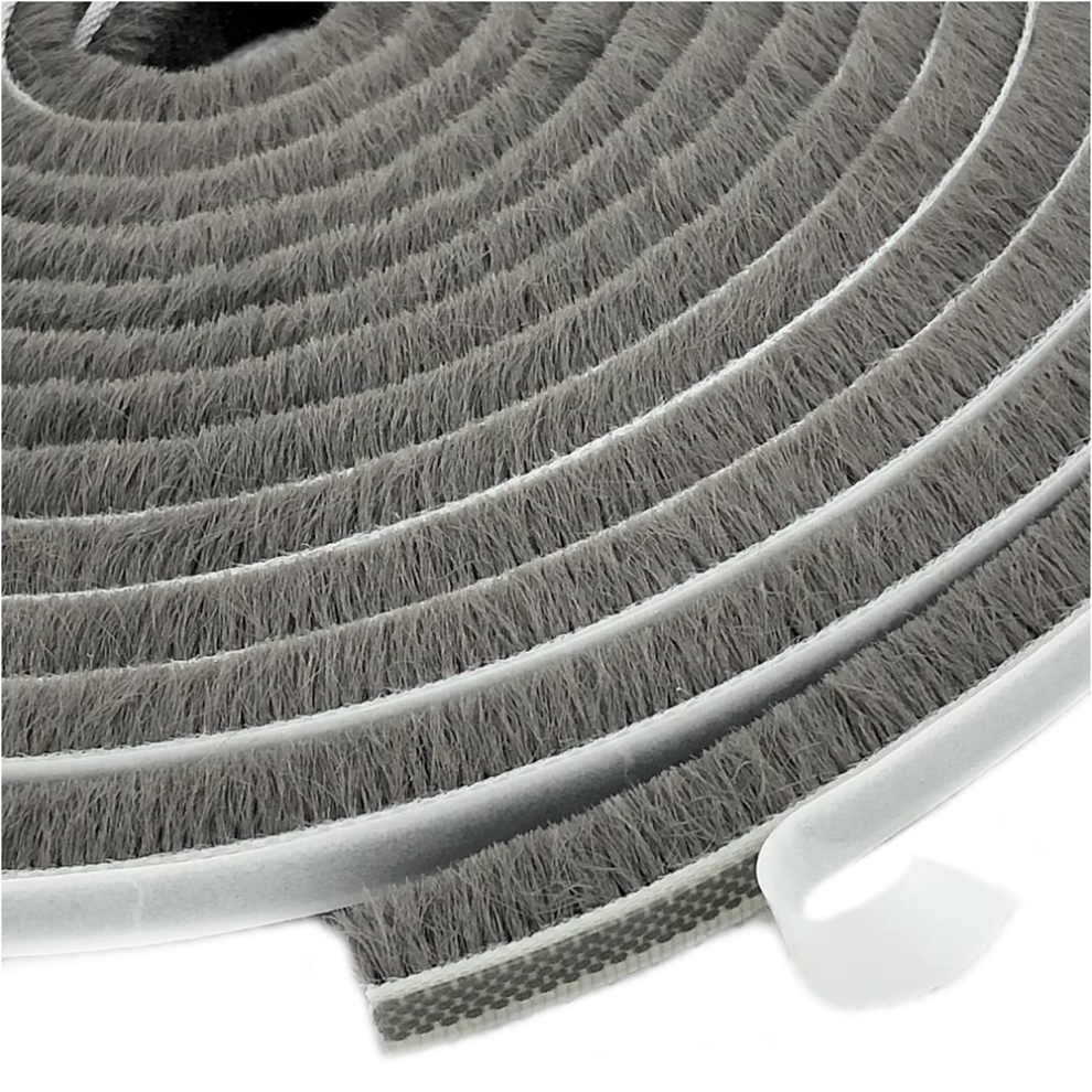 Weatherproof Insulation Improvement Seal, Self Adhesive Door Brush Seal For Sliding Glass Windows Doors, Energy Saving, Soundproof, Dustproof, Windpro 9554910090275