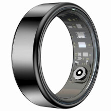 Anel Inteligente R99 (Preto #10 19,9 mm) com Estojo de Carregamento, Monitoramento de Frequência Cardíaca, Oxigenação Sanguínea e Sono - Pre
