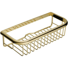 Accessoire de salle de bain intemporel, en laiton massif avec finition laiton antique, pour un rangement mural durable