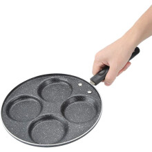 Frigideira para panquecas, frigideira para ovos fritos, frigideira para panquecas com 4 cavidades, frigideira antiaderente, frigideira para