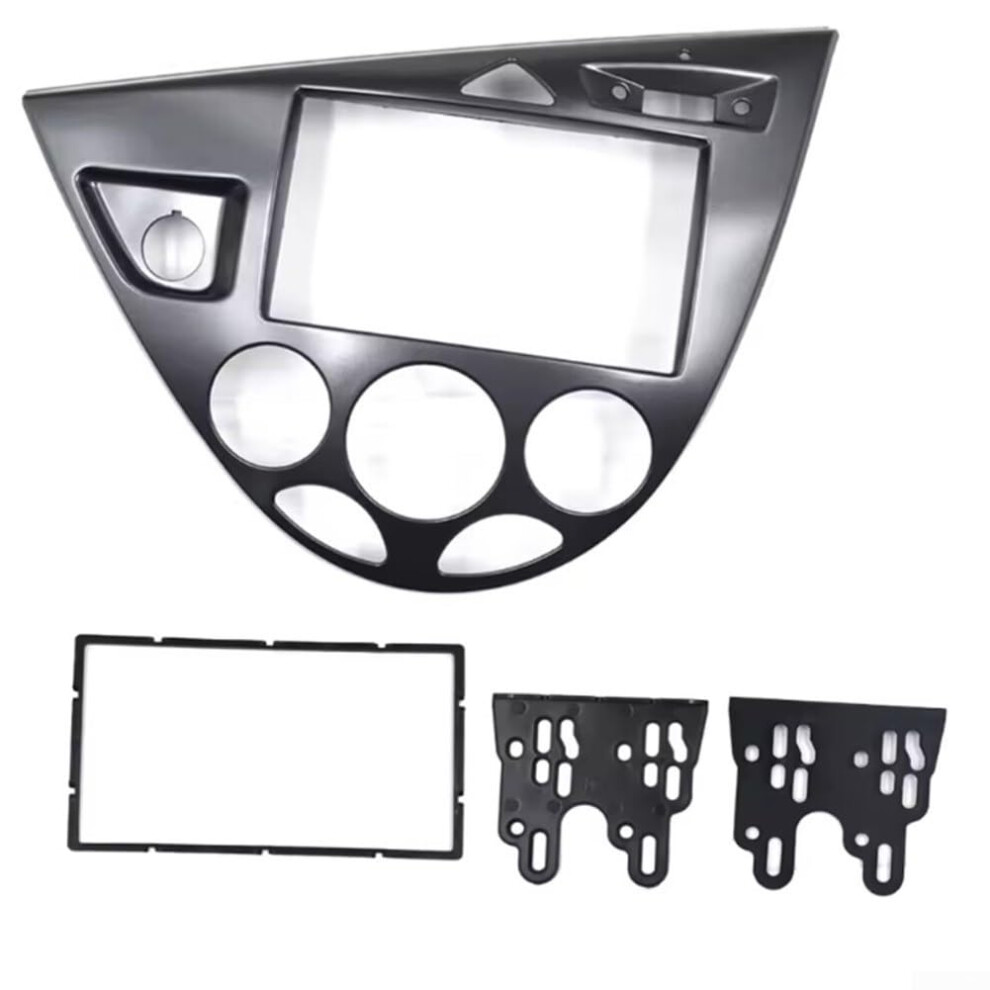 Double Din Radio Dash Kit For Ford Focus Mk1 And Fiesta 19982006 Matte Abs Stereo Frame 178X102mm Black 9001264833480