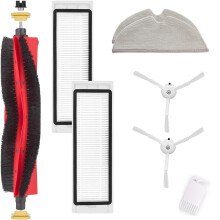 Acessórios para aspiradores robóticos Roborock S6 S5 E2 E35 S5 MAX S6 MAXV E4 Xiaomi Mijia: 1 escova principal, 2 filtros HEPA, 2 panos de l