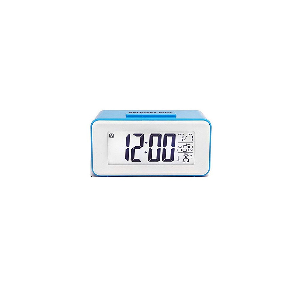 Digital Alarm Clock with Large LED Display Calendar Snooze and Silent Operation for Bedroom Office