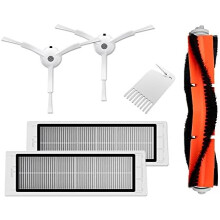 Alkuperäinen Xiaomi MI Robot -pölynimurin Roborock-robotti-pölynimurin varaosasarja, 6 osaa, Hepa-suodatin, pääharja, sivuharja, harjasetti,