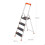 Aluminium-Leiter 4 Stufen, Klappbar, Schrittbreite 12 cm 5