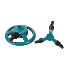 Automatisches 360-Dreh-Bewässerungssystem mit 3 Düsen, Schlauch und Wassersprenger für Rasen und Garten, geeignet
