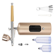 7.4V Pneumatic Sprayer Guns Kit For Cosmetic Moisturizing-Gold