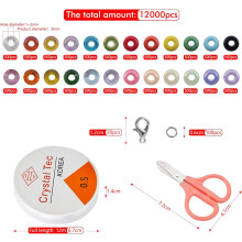 Small Beads Kit For Jewelry Making, Scratch-resistant And Polished Smooth Glass Seed Beads, 3Mm Multicolor Seed Beads Ideal For Diy Mini Seed Beads