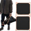 Camping Fireproof Mat with Hanging Loop DoubleSided Silicone Foldable (50x60cm) Black 2