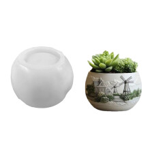 Versatile Silicone Mould for Florals Shaped Cement-Circular